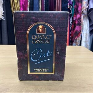 DaVinci Crystal 4 Fine Cut Blown Crystal Stemware EUC